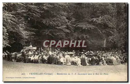 Verdelais Cartes postales Banediction du TS sacrement dans le bois des Peres