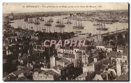 Bordeaux Ansichtskarte AK Vue generale de la rade prise de la Tour Saint Michel