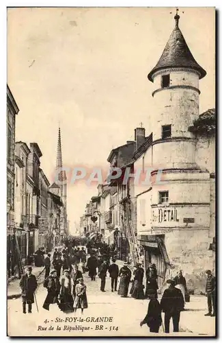 Sainte Foy la Grande Cartes postales Rue de la Republique