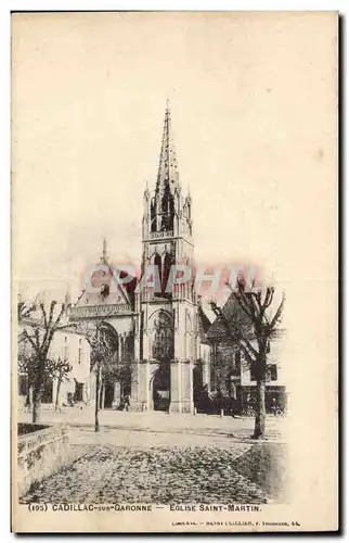 Cadillac sur Garonne Ansichtskarte AK Eglise Saint Martin