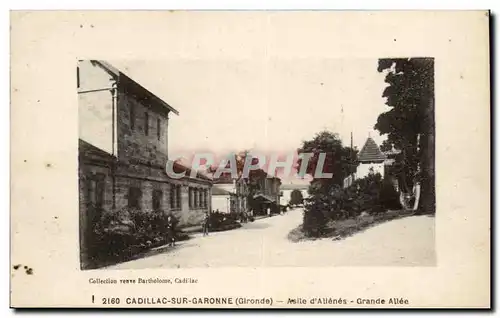 Cadillac sur Garonne Cartes postales Asile d'alienes Grande allee