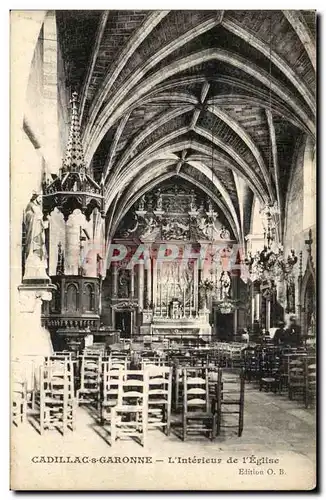 Cadillac sur Garonne Cartes postales Interieur de l'eglise