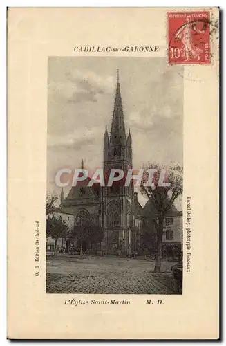 Cadillac sur Garonne Ansichtskarte AK Eglise Saint Martin