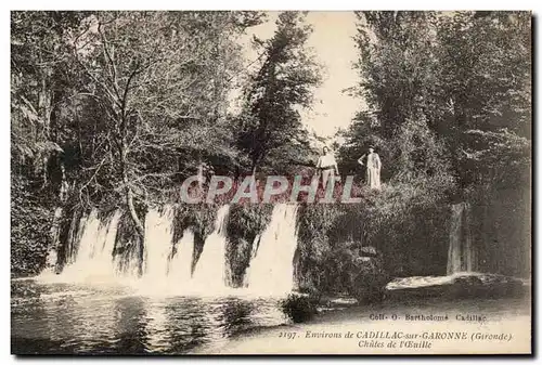 Environs de Cadillac sur Garonne Cartes postales Chutes de l'Oeuille