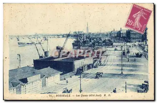 Bordeaux Cartes postales Les quais (cote sud)