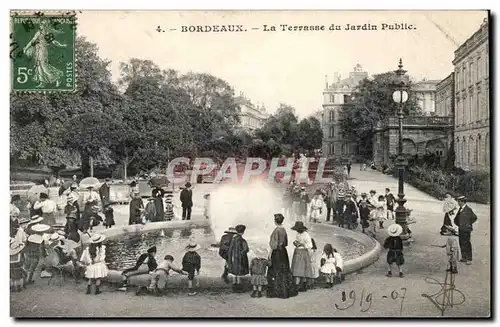 Bordeaux Ansichtskarte AK La terrasse du jardin public (enfants)