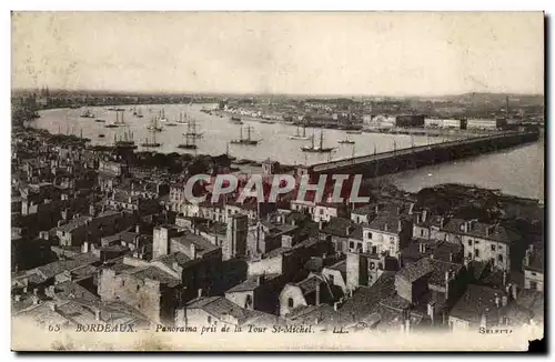 Bordeaux Ansichtskarte AK Panorama pris de la Tour St Michel