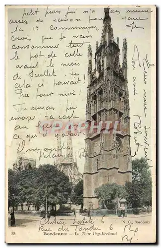 Bordeaux Cartes postales La Tour Pey Berland