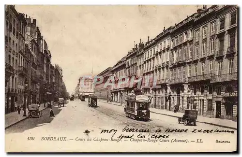 Bordeaux Cartes postales Cours du chapeau Rouge