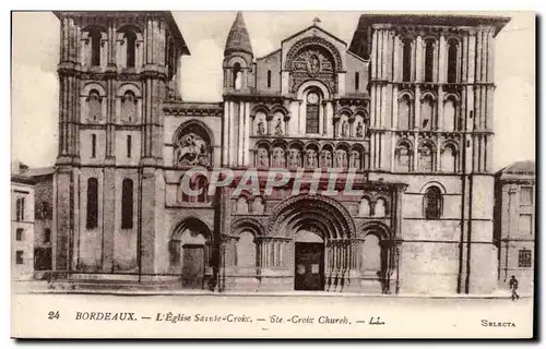 Bordeaux Cartes postales Eglise Sainte CRoix