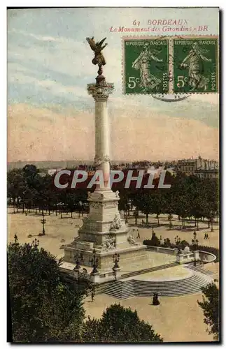 Bordeaux Cartes postales Monument des Girondins