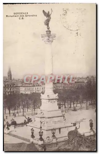 Bordeaux Cartes postales Monument des Girondins