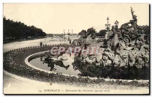 Bordeaux Cartes postales Monument des Girondins (groue nord)