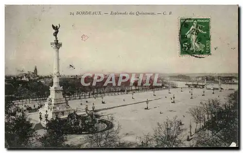 Bordeaux Ansichtskarte AK Esplanade des Quinconces