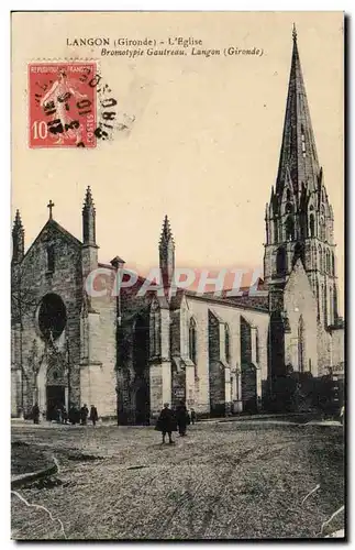 Langon Cartes postales L&#39eglise