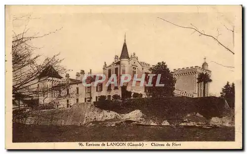 Environs de Langon Cartes postales Chateau du Rivet