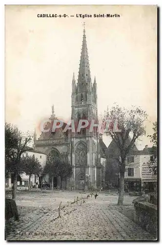 Ansichtskarte AK Cadillac sur Garonne l&#39eglise Saint Martin