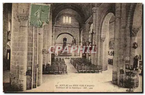 Cartes postales Soulac sur mer Interieur de la basilique