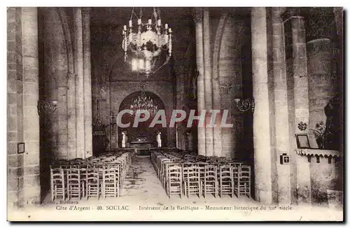 Cartes postales Soulac Interieur de la basilique