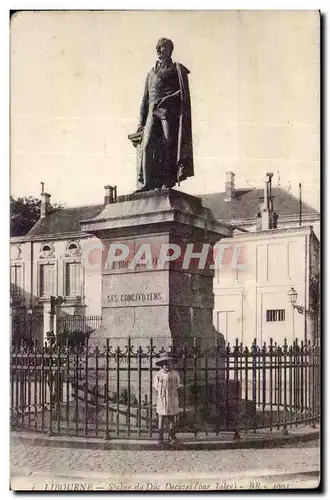 Cartes postales Libourne Statue du duc Decazes