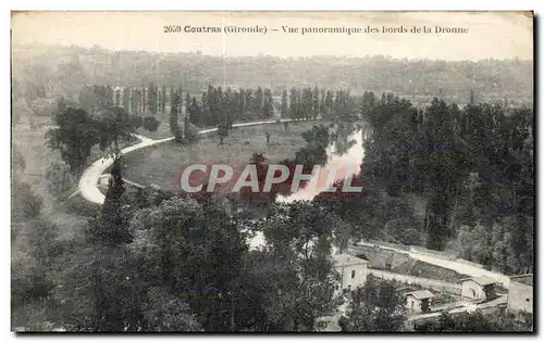 Cartes postales Coutras Vue panoramique des bords de la Dronne