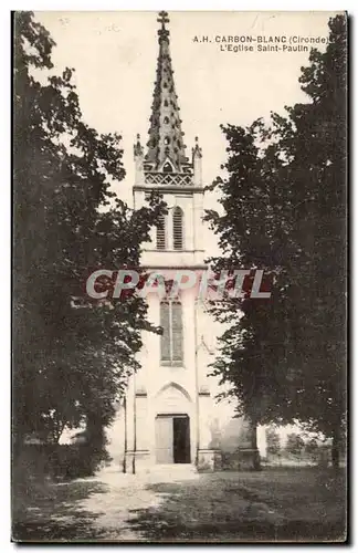 Cartes postales Carbon Blanc L'eglise Saint Paulin