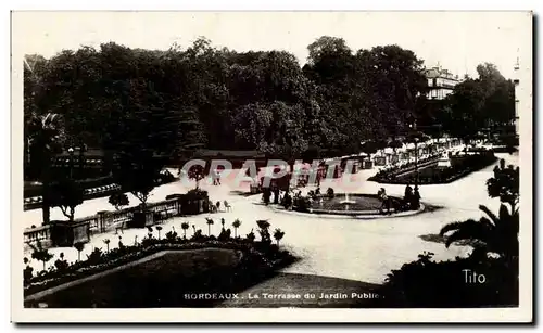 Cartes postales Bordeaux La terrasse du jardin public