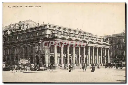 Cartes postales Bordeaux Le grand theatre