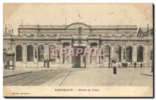 Cartes postales Bordeaux Hotel de ville