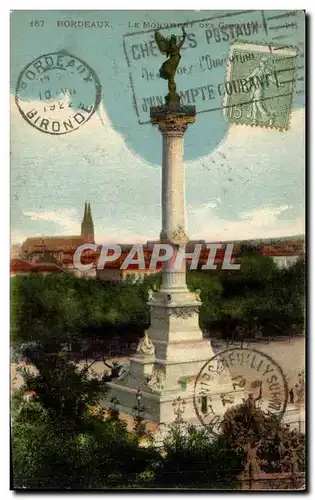 Cartes postales Bordeaux Le monument des Girondins