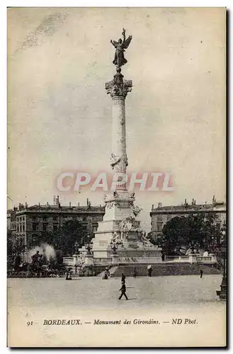 Cartes postales Bordeaux Monument des Girondins