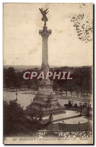 Cartes postales Bordeaux Monument des Girondins