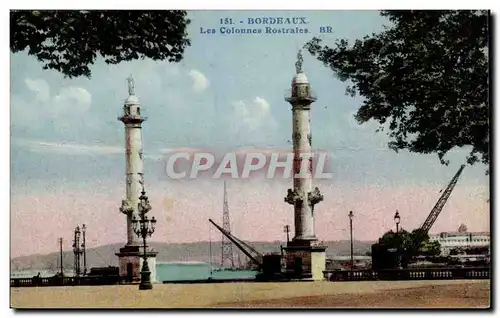 Cartes postales Bordeaux Les colonnes rostrales