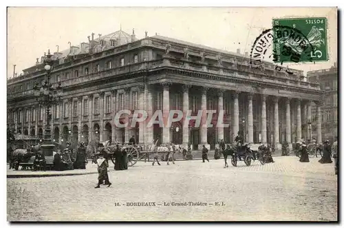 Cartes postales Bordeaux Le grand theatre