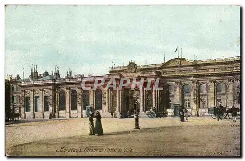Cartes postales Bordeaux Facade de l'hotel de ville