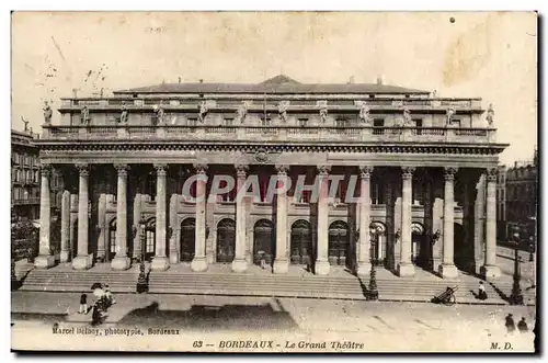 Cartes postales Bordeaux Le grand theatre