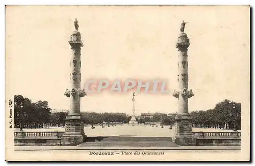 Cartes postales Bordeaux Place des Quinconces