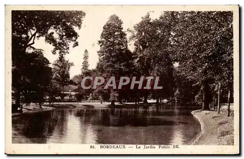 Cartes postales Bordeaux Le jardin public