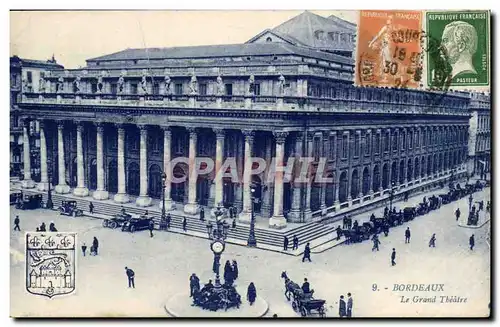 Cartes postales Bordeaux Le grand theatre