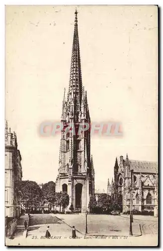 Bordeaux Ansichtskarte AK Clocher Saint Michel