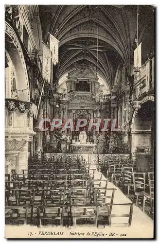 Verdelais Cartes postales Interieur de l'eglise