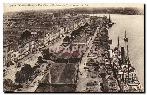 Bordeaux Ansichtskarte AK Vue d&#39ensemble prise du transbordeur