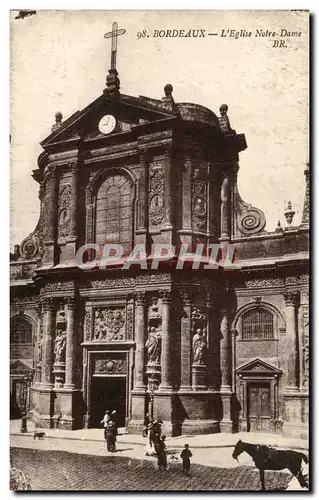 Bordeaux Cartes postales L'eglise Notre Dame