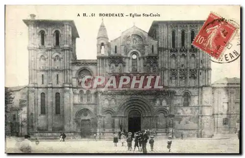 Bordeaux Cartes postales Eglise Ste CRoix