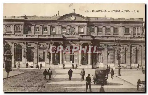 Bordeaux Cartes postales L'hotel de ville