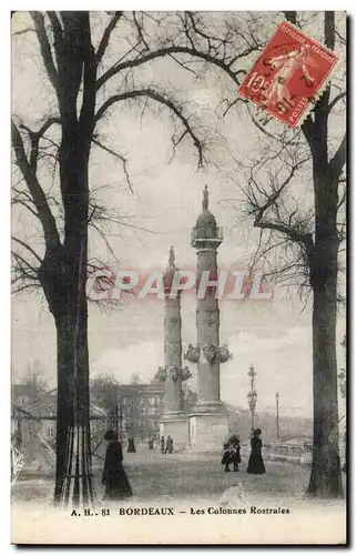 Bordeaux Cartes postales Les colonnes rostrales