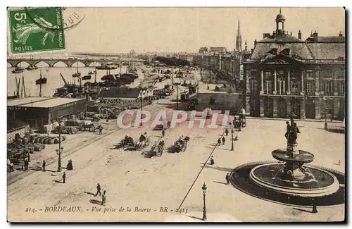 Bordeaux Ansichtskarte AK Vue prise de la Bourse