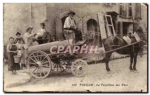 Ansichtskarte AK Toulon Le torpilleur des rues TOP (avant le tout a l&#39egout) (metiers)