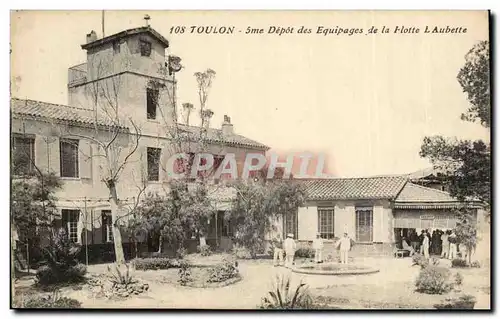 Toulon Cartes postales 5eme depot des equipages de la flotte l'aubette