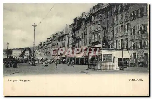 Toulon Cartes postales Le quai du port